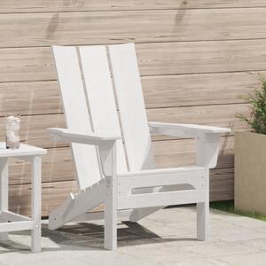 Összecsukható Adirondack szék Fehér 74.5x80.5x90 cm HDPE