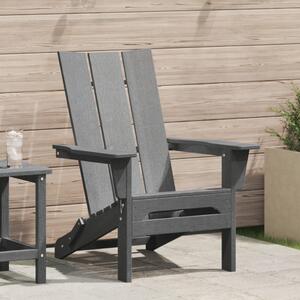 Összecsukható Adirondack szék Világosszürke 74.5x80.5x90 cm HDPE