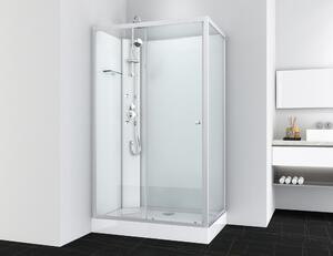 VIVA 2 hidromasszázs zuhanykabin, aszimmetrikus, fehér