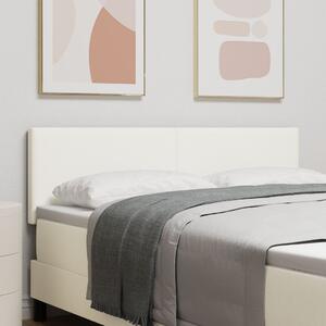 VidaXL Fejtámla Egyszerű Design Krém 160 cm Bordás Szövet