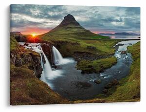 Kép - Kirkjufell naplementében (70x50 cm)