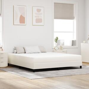 Pocket Spring Mattress Krém 180x200x20 cm Közepesen Kemény Szövet