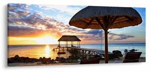 Kép - Naplemente Mauritiuson (120x50 cm)