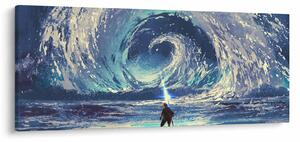 Kép - Illusztráció egy lándzsás fiúról (120x50 cm)