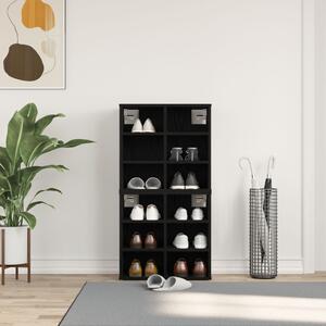 Cipőszekrény 2 pcs Fekete tölgy 52 x 30 x 50,5 cm Faanyag