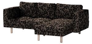 Norsborg 3 személyes sezlong kanapéhoz passzoló kanapéhuzat termék színe barna szövet fonott, mintás
