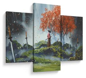 Kép - A kardok kertjének illusztrációja (90x60 cm)