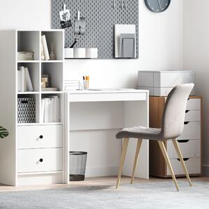 Íróasztal Fehér MDF 80 x 40 x 76 cm Egyszerű Íróasztal