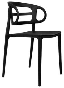 King Home Marcus Polipropilén Szék Fekete Ergonomikus