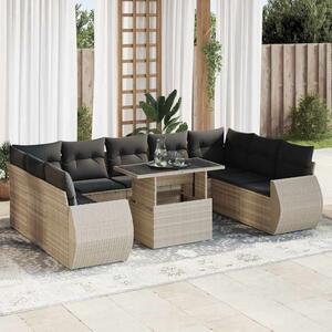 Vidaxl Polyrattan Kerti Ülőgarnitúra - 10 részes