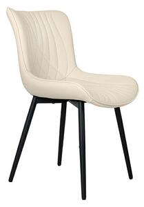 King Home Vela Étkezőszék PU Bőr Bézs Modern