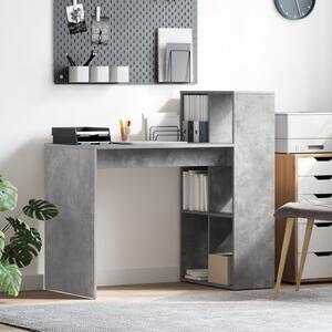 Íróasztal Beton szürke Mérnöki fa betonfelülettel Közepes