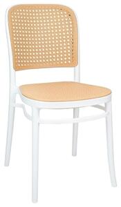 King Home Wicky Rattan Hatású Polipropilén Szék Fehér