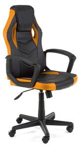 Furniture 4 Gamers FG-19 Gamer Szék Műbőr Fekete-Narancssárga Ergonomikus