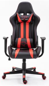 Furniture 4 Gamers FG33 Gamer Szék Műbőr Fekete-Piros Ergonomikus