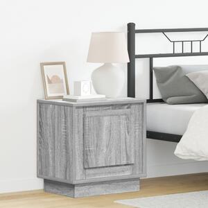 Éjjeli asztal LED világítással Szürke Sonoma 44x34,5x45 cm