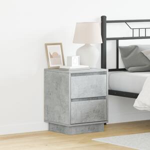 Éjjeliszekrény 2 pcs Beton Szürke 39 x 34,5 x 50 cm Faanyag