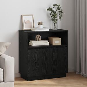 VidaXL Fadoboz LED világítással Fekete Tölgy 71x34,5x75 cm Műanyag