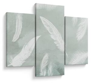 Kép - Fehér tollak (90x60 cm)