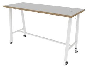 Duran asztal 180x106x70 fehér/szürke