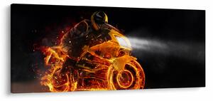 Kép - Motoros lángokkal (120x50 cm)