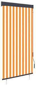 VidaXL fehér és narancssárga kültéri roló 100 x 250 cm
