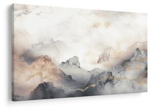 Kép - Hegyi absztrakció márvány textúrával (90x60 cm)