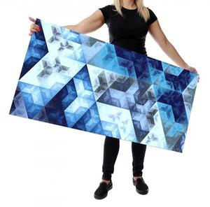 Wallplex falburkoló konyhapanel Kék prizma (Méret: Közepes 60x180)