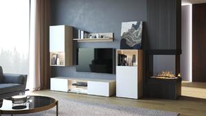MEBLINE Modern Nappali bútorok LOFT Sonoma / Fehér