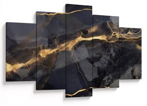Kép - Fekete - arany dekoráció (150x105 cm)