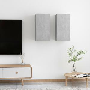 | Tárolós fali TV szekrény | 2 pcs Beton szürke 30.5 x 30 x 60 cm