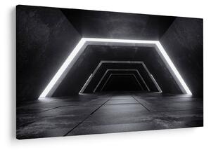 Kép - Futurisztikus alagút (90x60 cm)