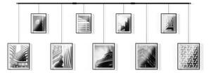 Fekete fém fali képkeret szett 9 db-os 223x77,5 cm Exhibit – Umbra