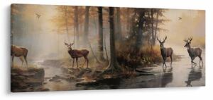 Kép - Vintage vadvilág festmény (120x50 cm)