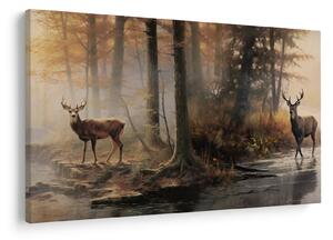 Kép - Vintage vadvilág festmény (90x60 cm)