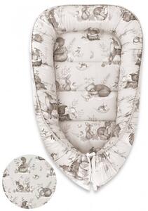 Baby Shop babafészek 55x75 cm - Erdei barátok natúr