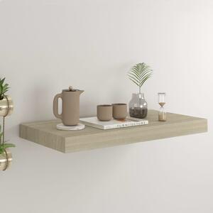 Tölgyszínű MDF lebegő fali polc 50 x 23 x 3,8 cm