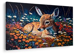 Kép - Festett szarvas (90x60 cm)