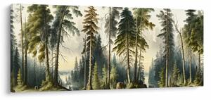 Kép - Szüreti táj az erdők (120x50 cm)