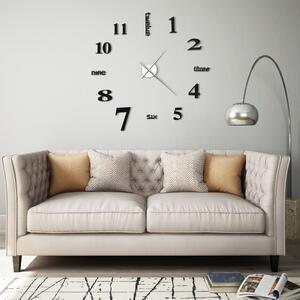 VidaXL modern fekete 3D falióra 100 cm XXL