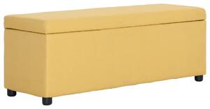 Sárga poliészter pad tárolórekesszel 116 cm