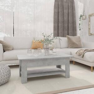 Betonszürke szerelt fa dohányzóasztal 102 x 55 x 42 cm