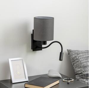 Brilagi Brilagi - LED Fali lámpa NUBILA 1xE27/25W/230V + LED/3W fekete/antracit BG1558G