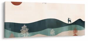 Kép - Illusztrált tájkép (120x50 cm)