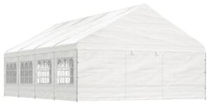 VidaXL fehér polietilén pavilon tetővel 8,92 x 5,88 x 3,75 m