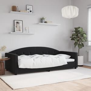 VidaXL fekete bársony kanapéágy 90 x 190 cm