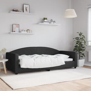 VidaXL fekete szövet kanapéágy 90 x 200 cm