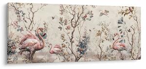 Kép - Rajz flamingókról (120x50 cm)