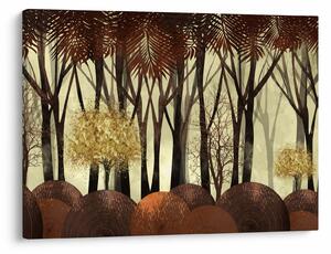 Kép - Dekoratív erdő (70x50 cm)