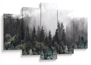 Kép - Erdő illusztrált elemekkel (150x105 cm)